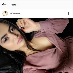 Deep V Chiffon belted long dress